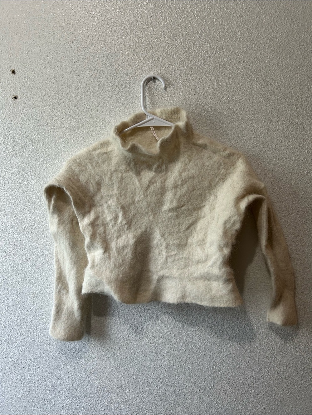 Cozy Cream Turtleneck Cropped Sweater